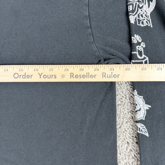 Volcom Shirt Mens Large Black White Long Sleeve Skater Skateboarding Casual - Picture 8 of 9